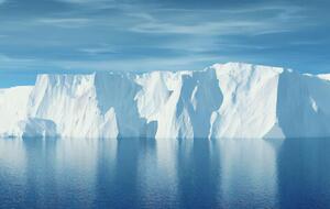 Толщина отколовшегося ледника составляет 150 м