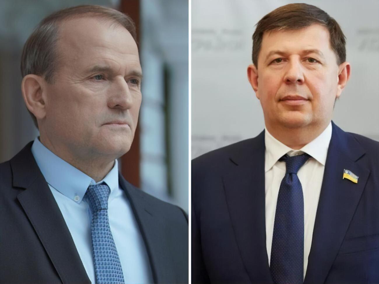 Проти Медведчука (зліва) і Козака (праворуч) РНБО раніше ввела санкції