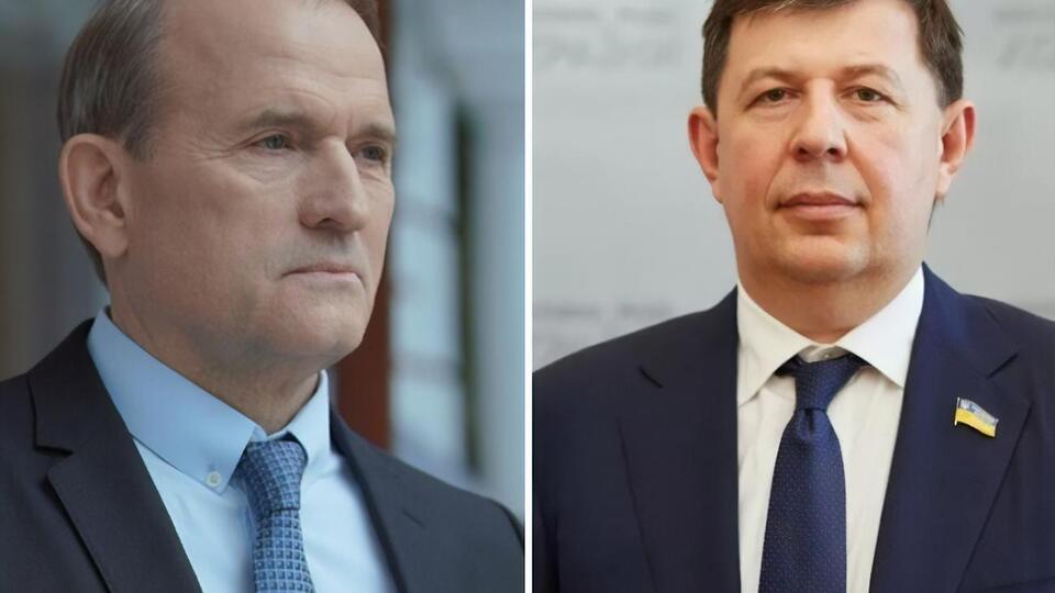 Проти Медведчука (зліва) і Козака (праворуч) РНБО раніше ввела санкції