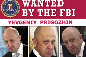 За любую информацию, которая приведет к аресту Евгения Пригожина, ФБР пообещало награду в размере $250 тыс.