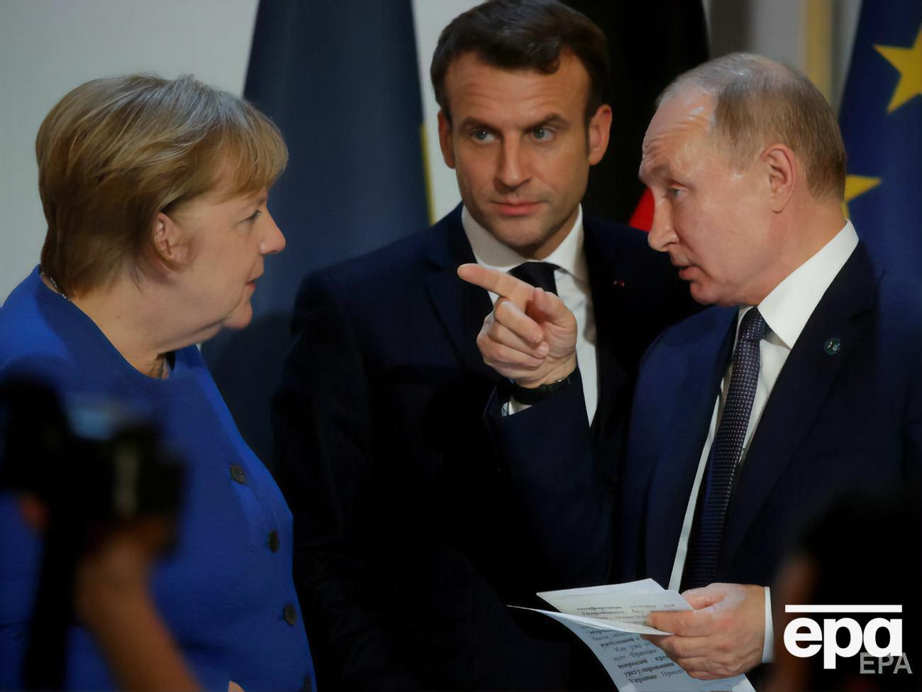 Меркель, Макрон і Путін обговорювали війну на Донбасі