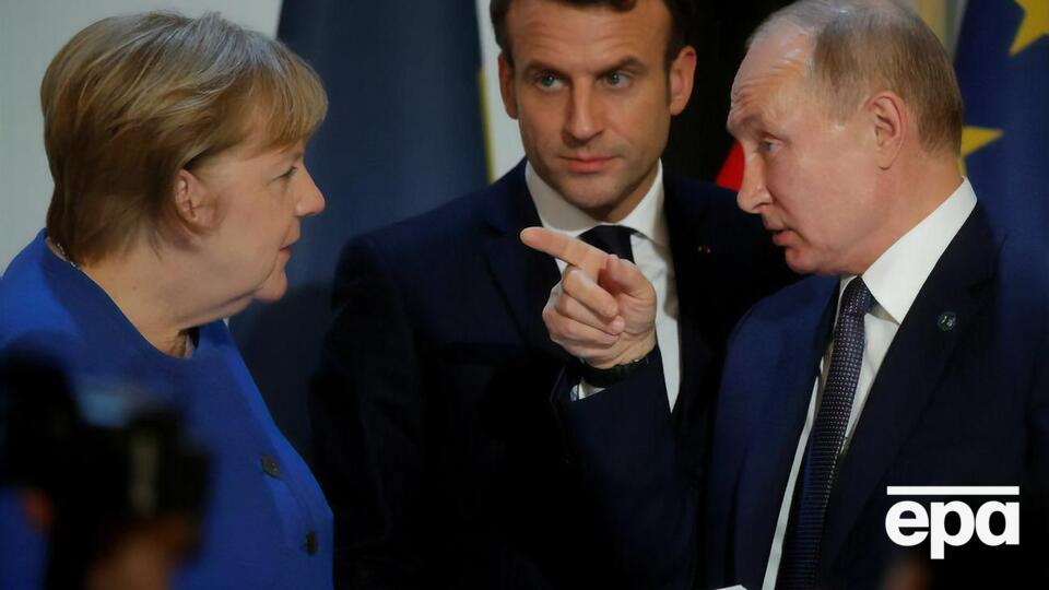 Меркель, Макрон и Путин обсуждали войну на Донбассе