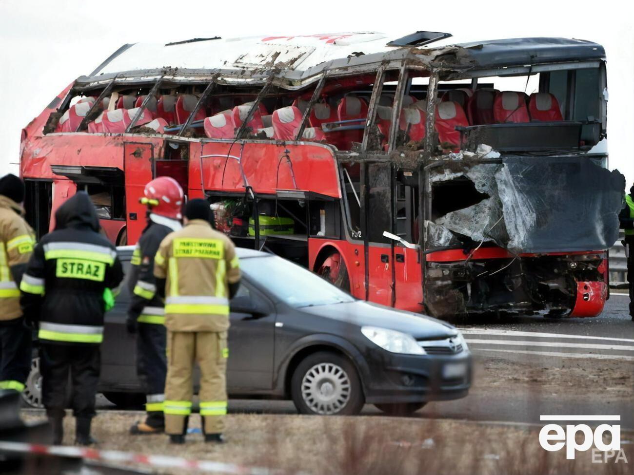 6 марта в Польше автобус "Познань&nbsp;&ndash; Херсон" с 57 украинцами попал в ДТП