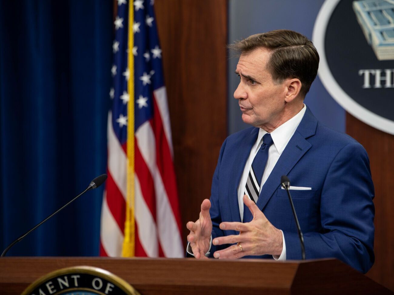 Кирби не&nbsp;стал рассказывать о численности военных РФ на границе с Украиной и их вооружении