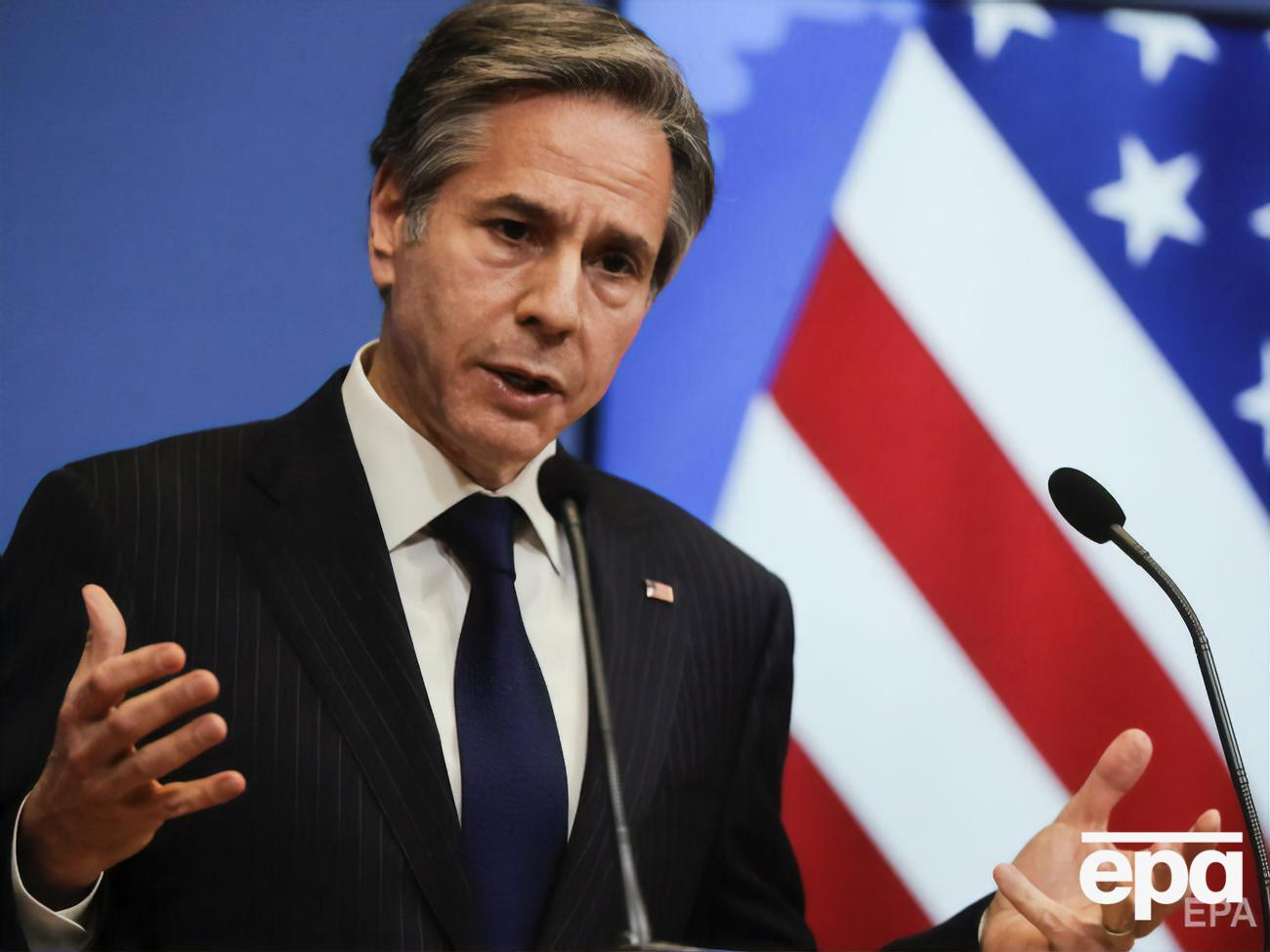 Блінкен: Російських сил на цих кордонах більше, ніж хоч коли з 2014 року, коли Росія вперше вторглася в Україну