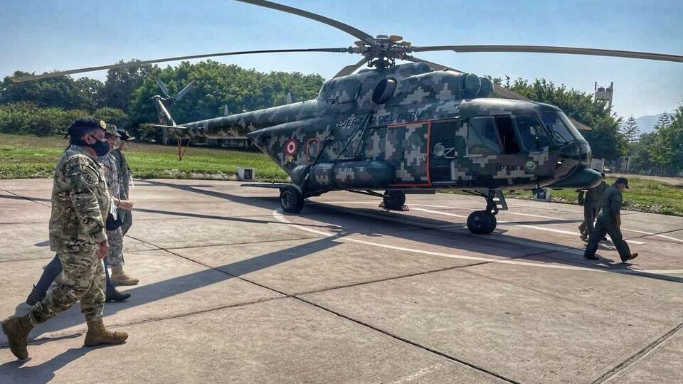 Вертолет участвовал в операции против оборота наркотиков