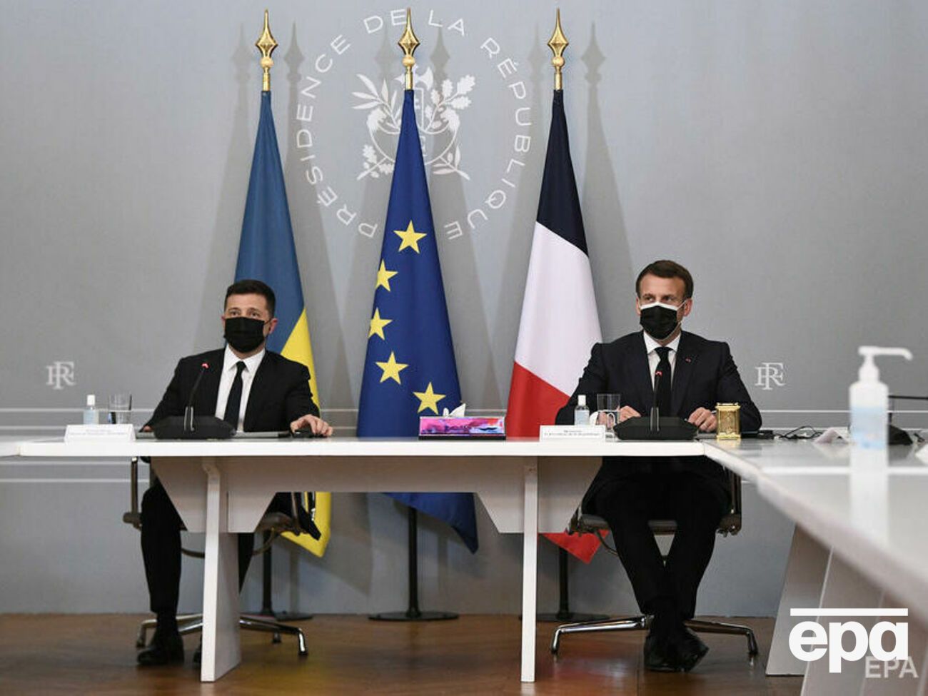 Зеленський і Макрон зустрічалися 16 квітня