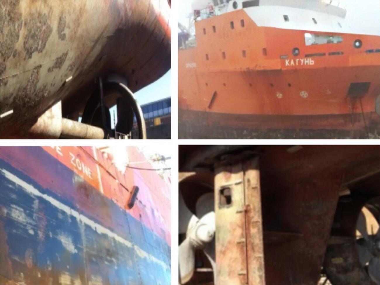 За даними розвідки, судно "Катунь" із 16 березня стоїть на ремонті в доці данського порту Мункебо