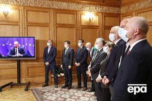 Подписание соглашения состоялось при участии Мишеля, который присоединился по видеосвязи