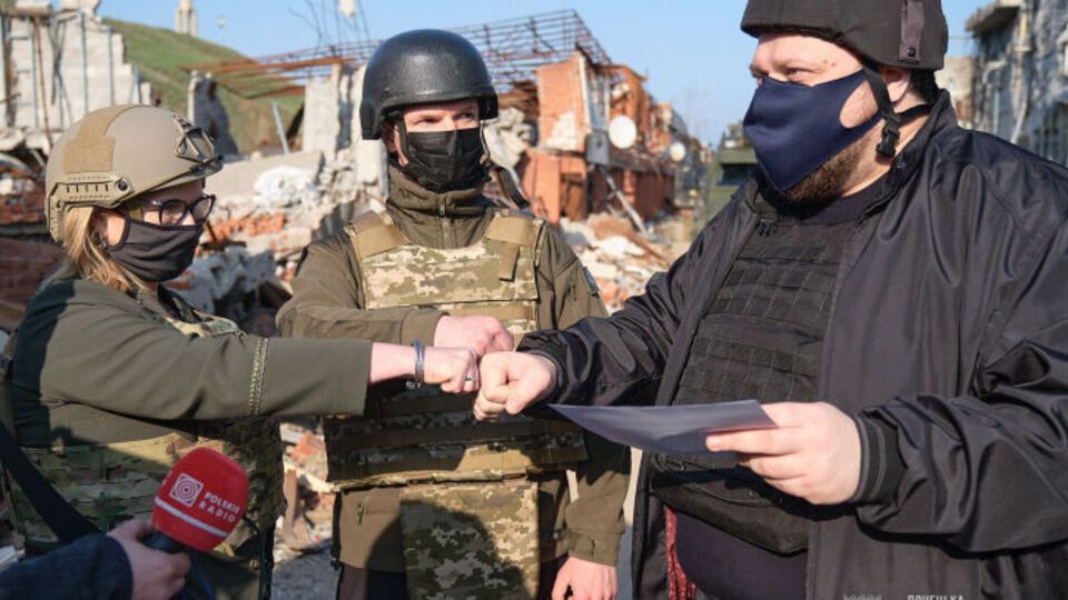 З візитом у Широкиному побували Госевська (зліва), Саударґас (у центрі) і Стефанчук