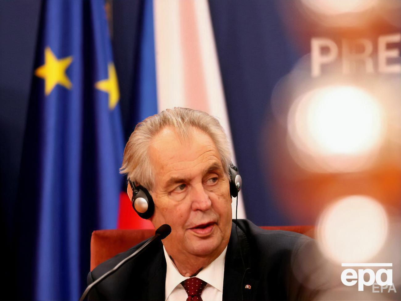 Земан заявил, что нет доказательств причастности агентов из РФ ко взрывам во Врбетице