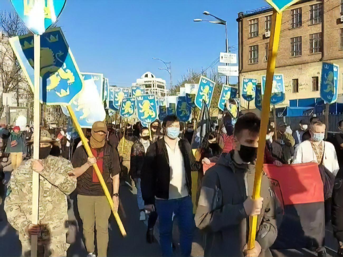 Марш в честь дивизии СС "Галичина" вызвал реакцию в соцсетях