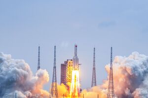 Ракету с модулем запустили с космодрома Wenchang на острове Хайнань