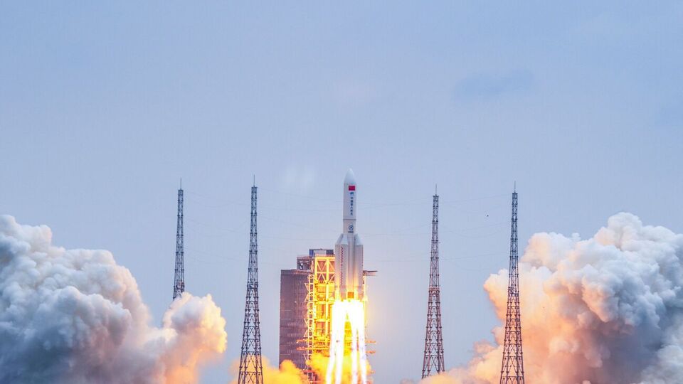 Ракету с модулем запустили с космодрома Wenchang на острове Хайнань
