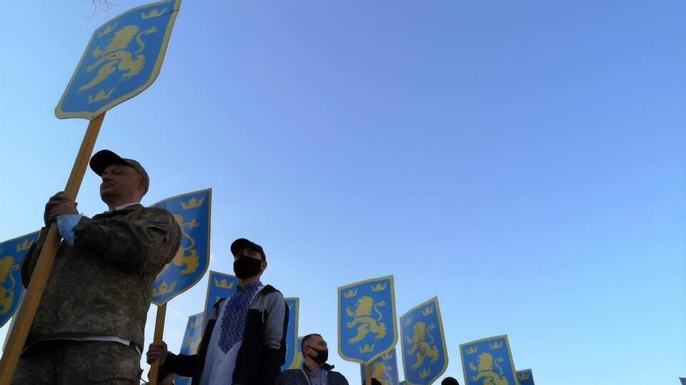 У центрі Києва 28 квітня відбувся марш на честь річниці створення дивізії СС "Галичина"