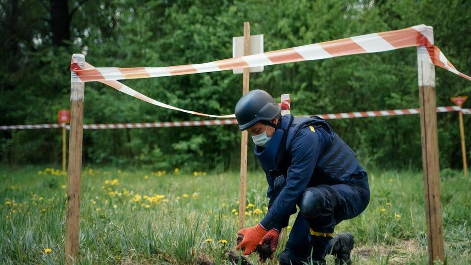 Пиротехникам приходится работать в условиях тотального заминирования территорий, подчеркнули в ГСЧС