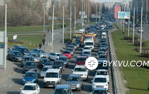 В Киеве на дорогах образовались пробки