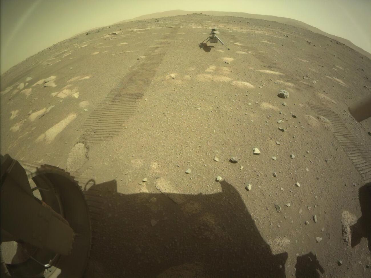 Мини-геликоптер Ingenuity успешно сел на поверхность Марса