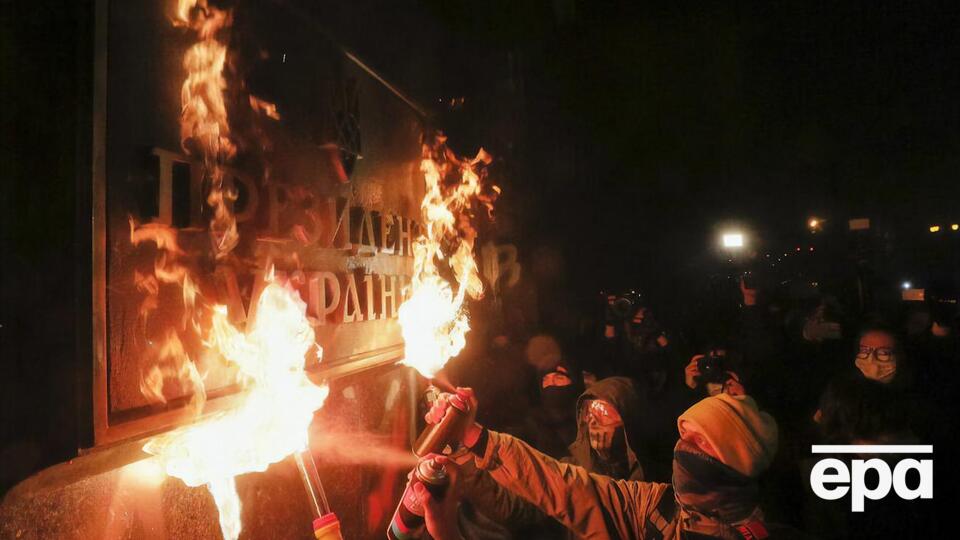 Акция возле Офиса президента прошла 20 марта