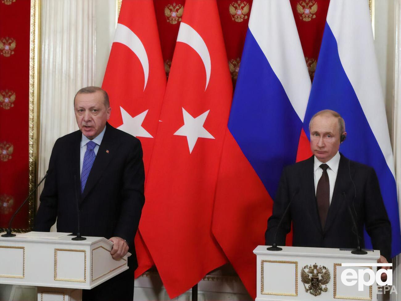 Путин изложил Эрдогану&nbsp;"российские подходы" к разрешению конфликта на Донбассе