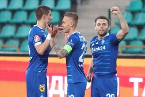 В турнирной таблице "Динамо" опережает ближайшего преследователя на 13 очков