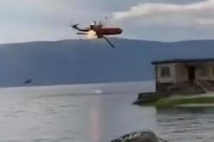 Перед падением вертолет загорелся