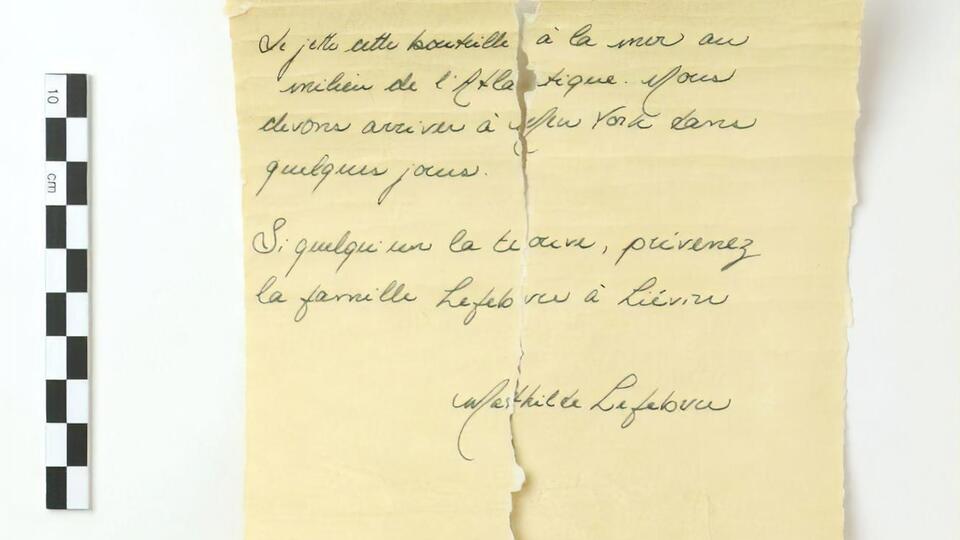 Авторка листа від 13 квітня 1912 року – Матильда Лефевр із Франції