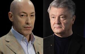 Адвокаты заявили, что в ближайшие дни подадут иск от имени Порошенко (справа) к Гордону (слева)