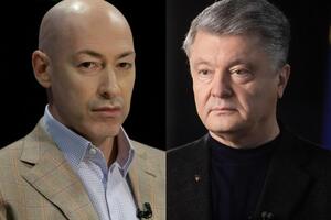 Адвокаты заявили, что в ближайшие дни подадут иск от имени Порошенко (справа) к Гордону (слева)