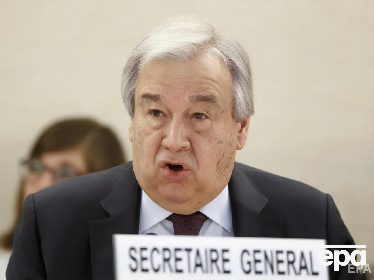 Генсек ООН прокомментировал обострение палестино-израильского конфликта