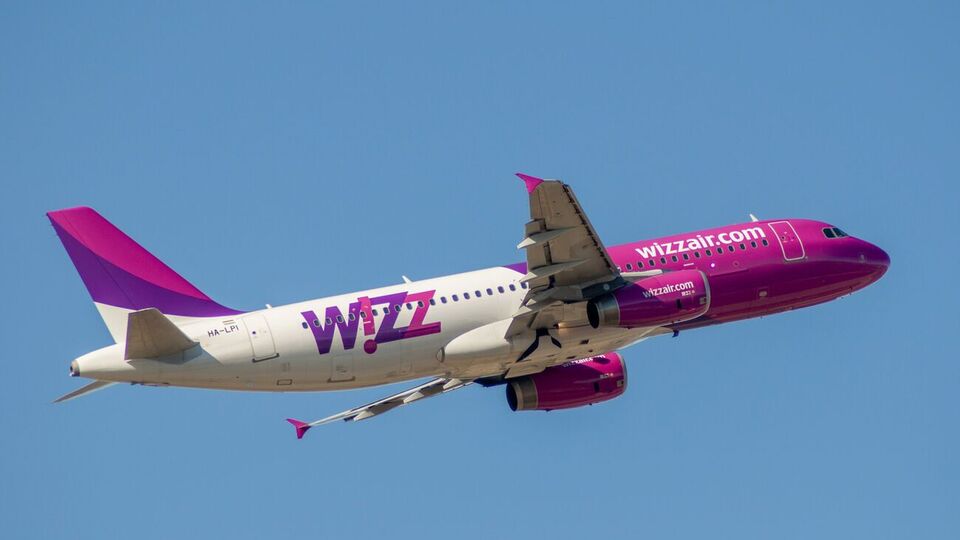 Wizz Air здійснює польоти в/з аеропорту "Київ" за 36 напрямками