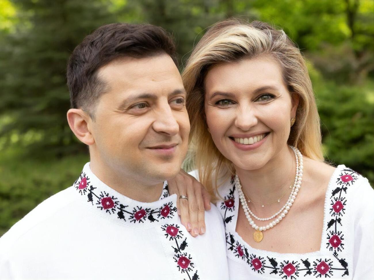 Зеленський із дружиною наділи вишиванки українського дизайнера Артема Климчука