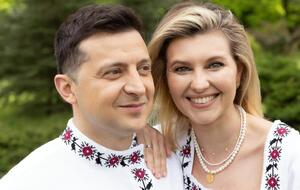 Зеленский с супругой надели вышиванки украинского дизайнера Артема Климчука