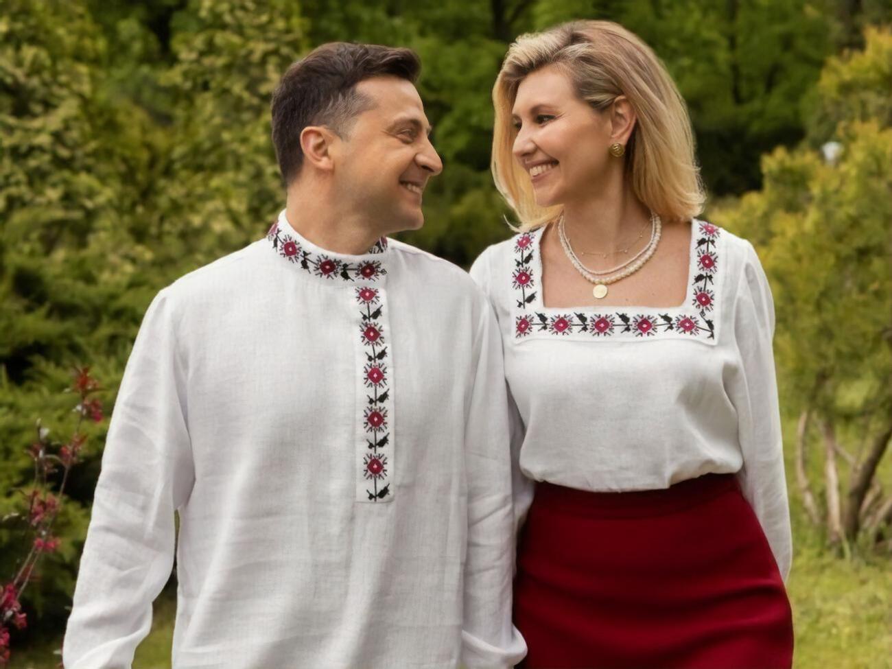 Вышиванки Зеленских стали предметом бурного обсуждения в соцсетях