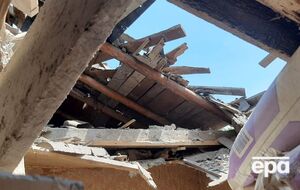 Мина попала в дом, пробила крышу и взорвалась на чердаке