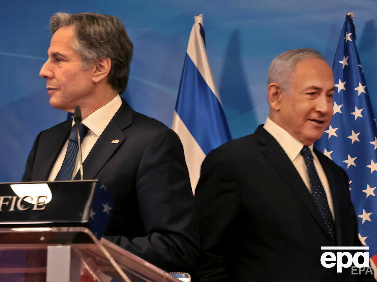 Блінкен (зліва на фото) заявив, що США підтримують право Ізраїлю на самооборону