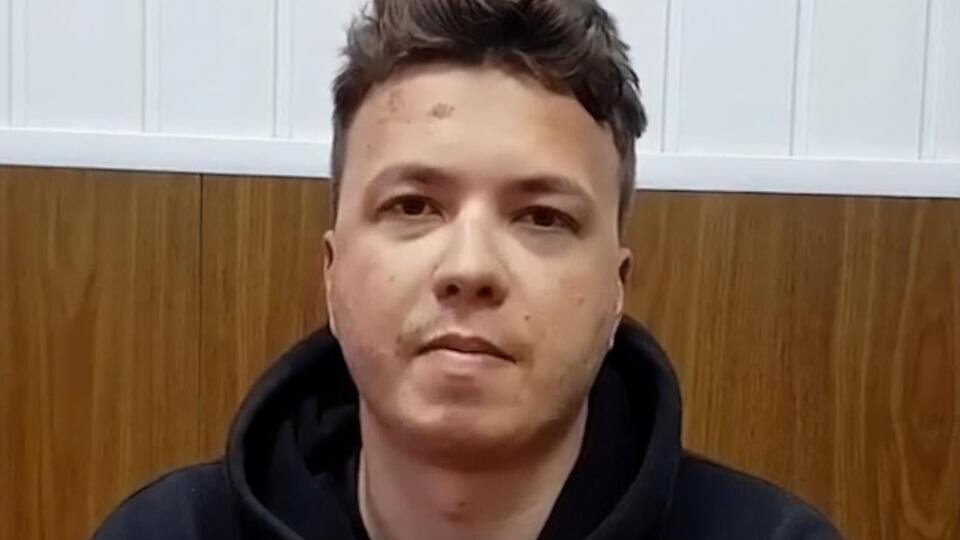 Первое после задержания видео с Протасевичем появилось 24 мая