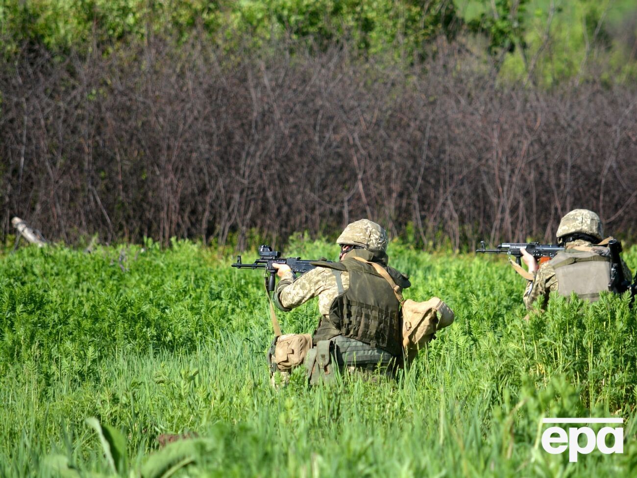 Украинские военные открывали ответный огонь