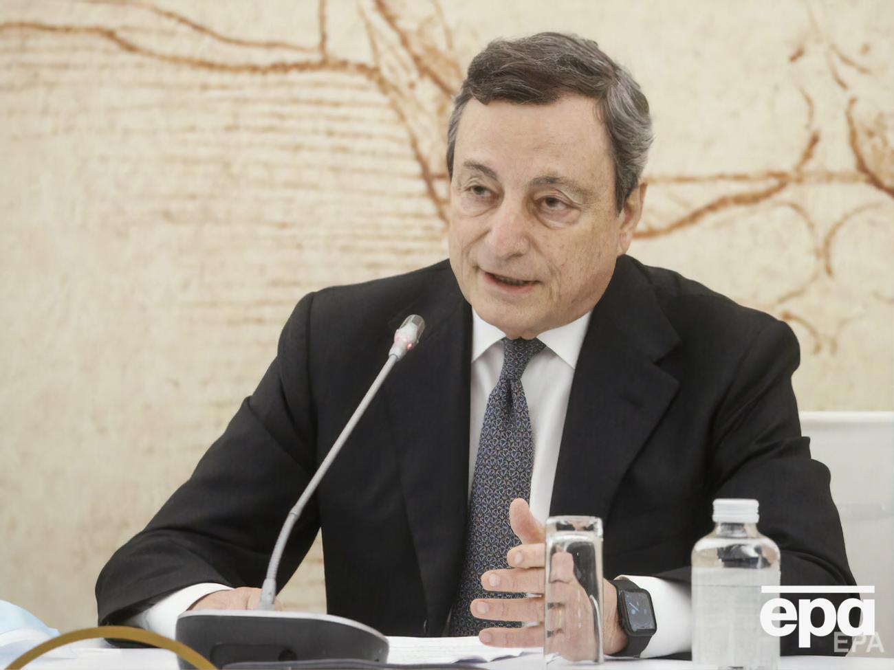 Италия готова принять мир снова, сказал Драги