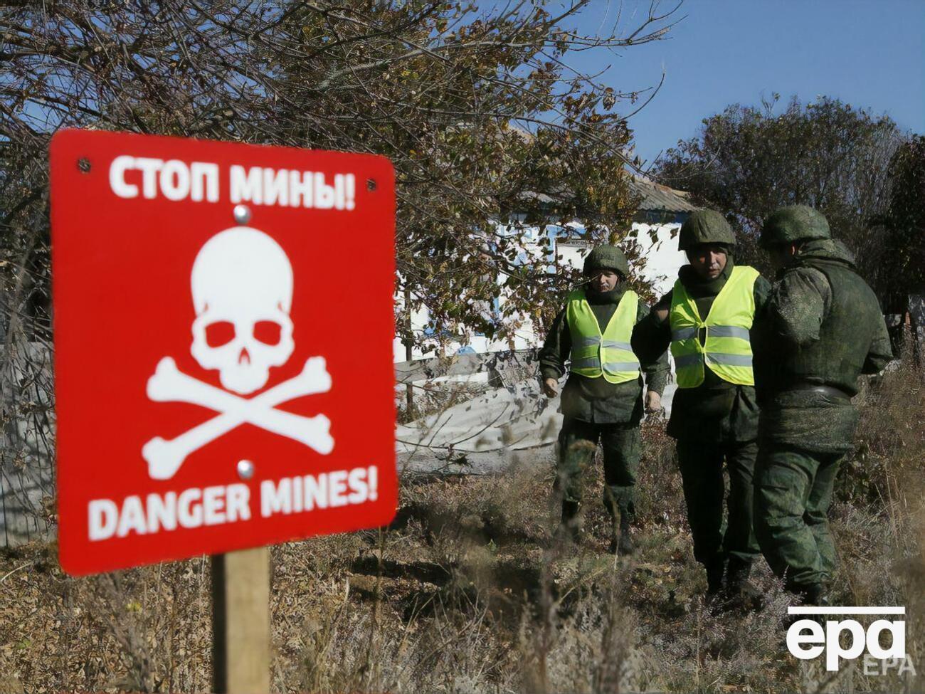 Безопасности людей в районе вооруженного конфликта угрожает наличие большого количества мин