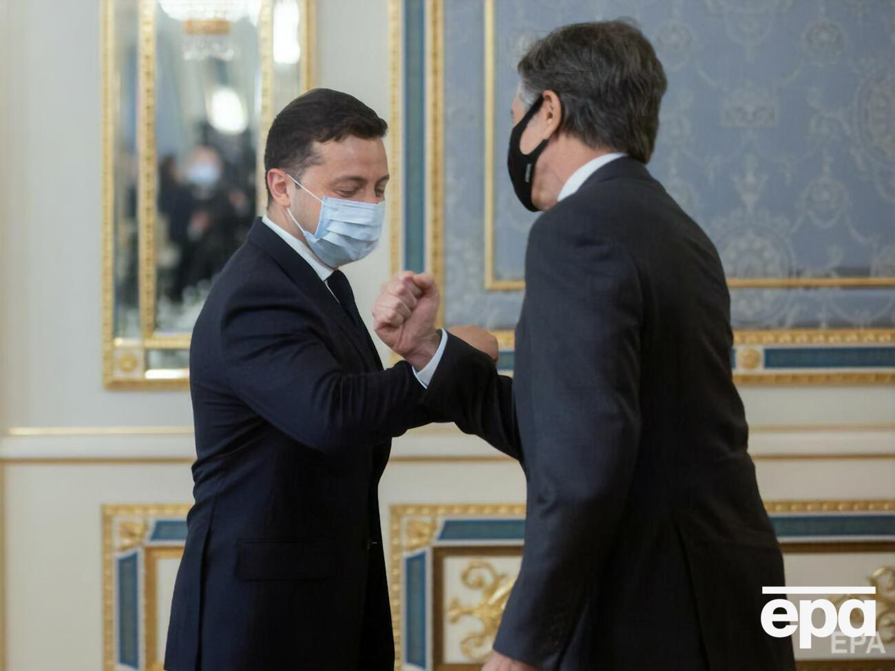 Президент Украины Владимир Зеленский и государственный секретарь США Энтони Блинкен впервые встретились и провели официальные переговоры по широкому кругу&nbsp; вопросов