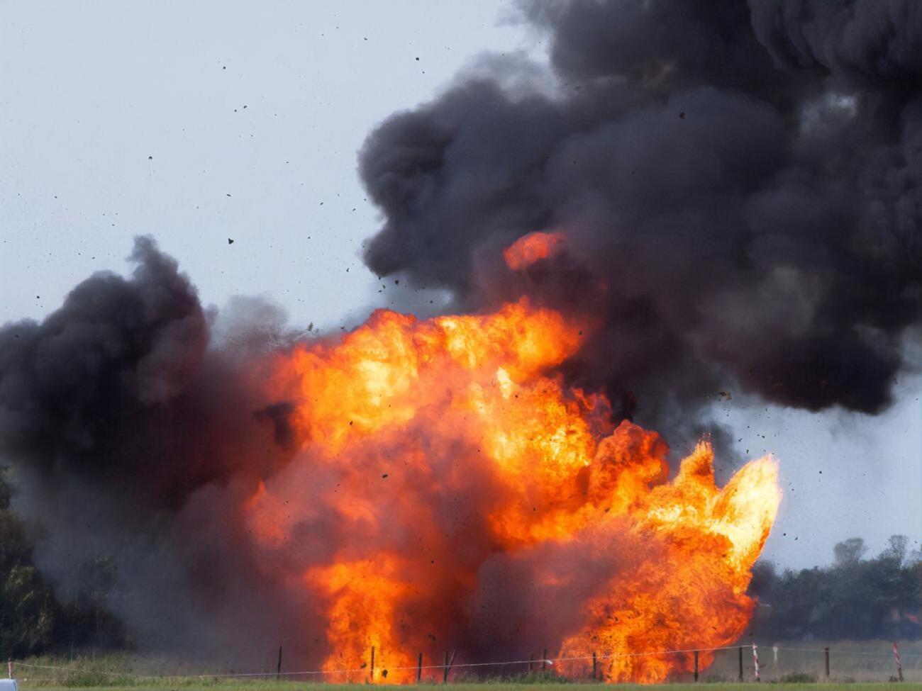 Взрыв на чешском складе произошел в октябре 2014 года