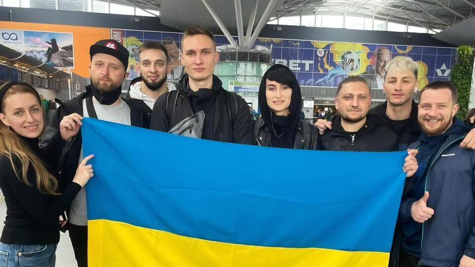 Украинская группа вылетела из Борисполя