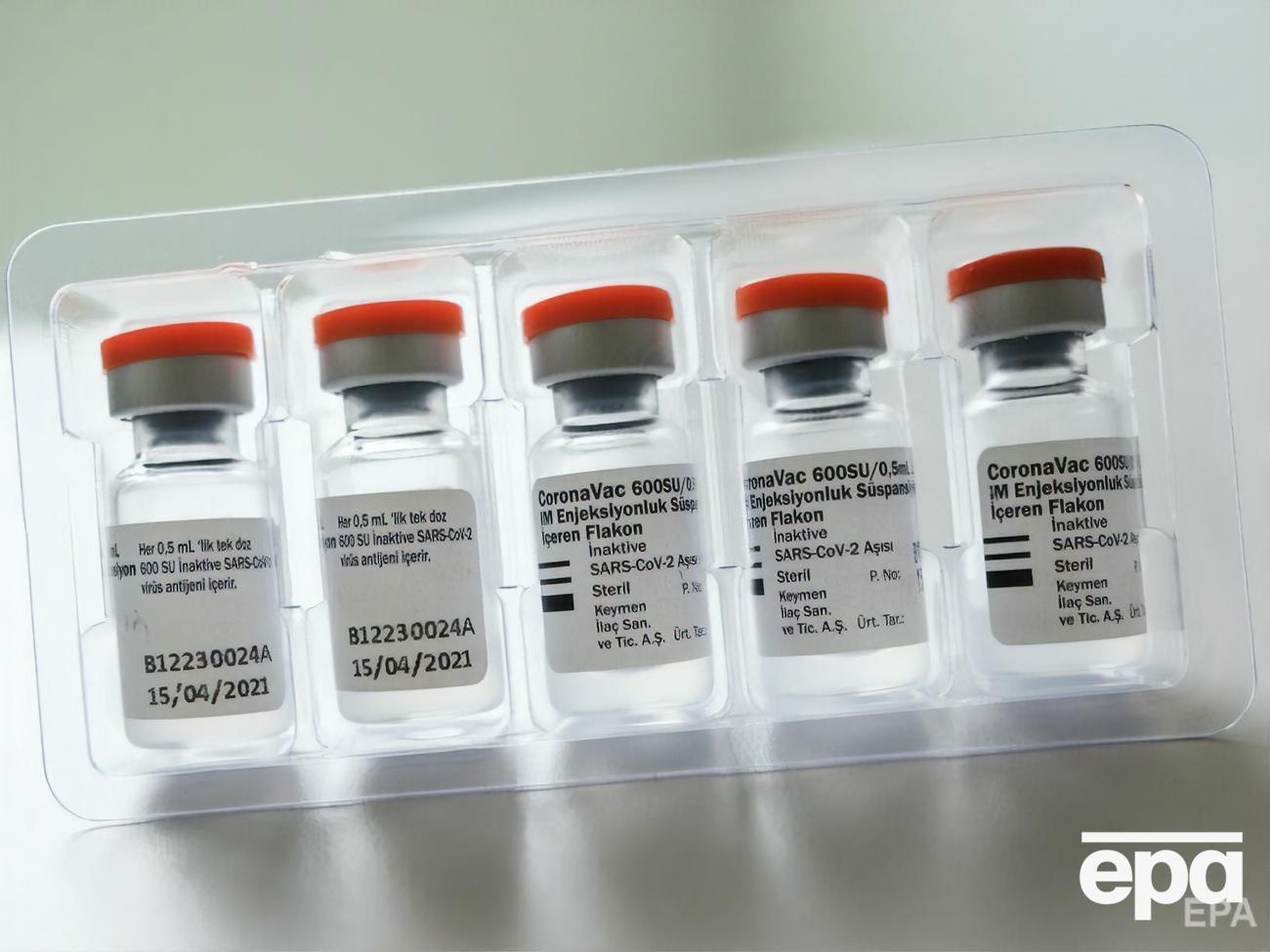 Україна вже одержала 1,215 млн доз препарату проти COVID-19 CoronaVac