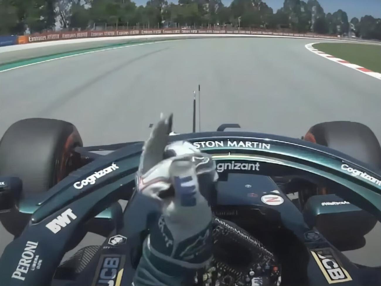 Стролл&nbsp;показал Мазепину средний палец во время&nbsp;третьей практики на Гран-при Испании