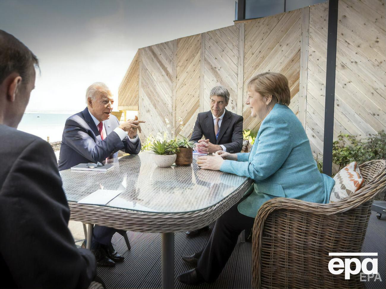 Встреча Байдена и Меркель состоялась в перерыве между рабочими сессиями