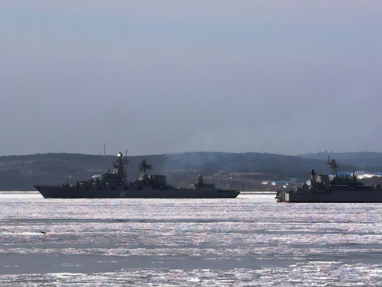 В учениях задействовали 20 кораблей и 20 летательных аппаратов