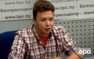 На брифинг, организованный властями Беларуси, привели Протасевича