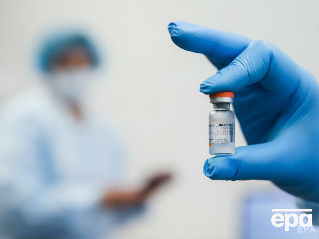 В Украине первую дозу вакцины от коронавируса получили 1,48 млн человек