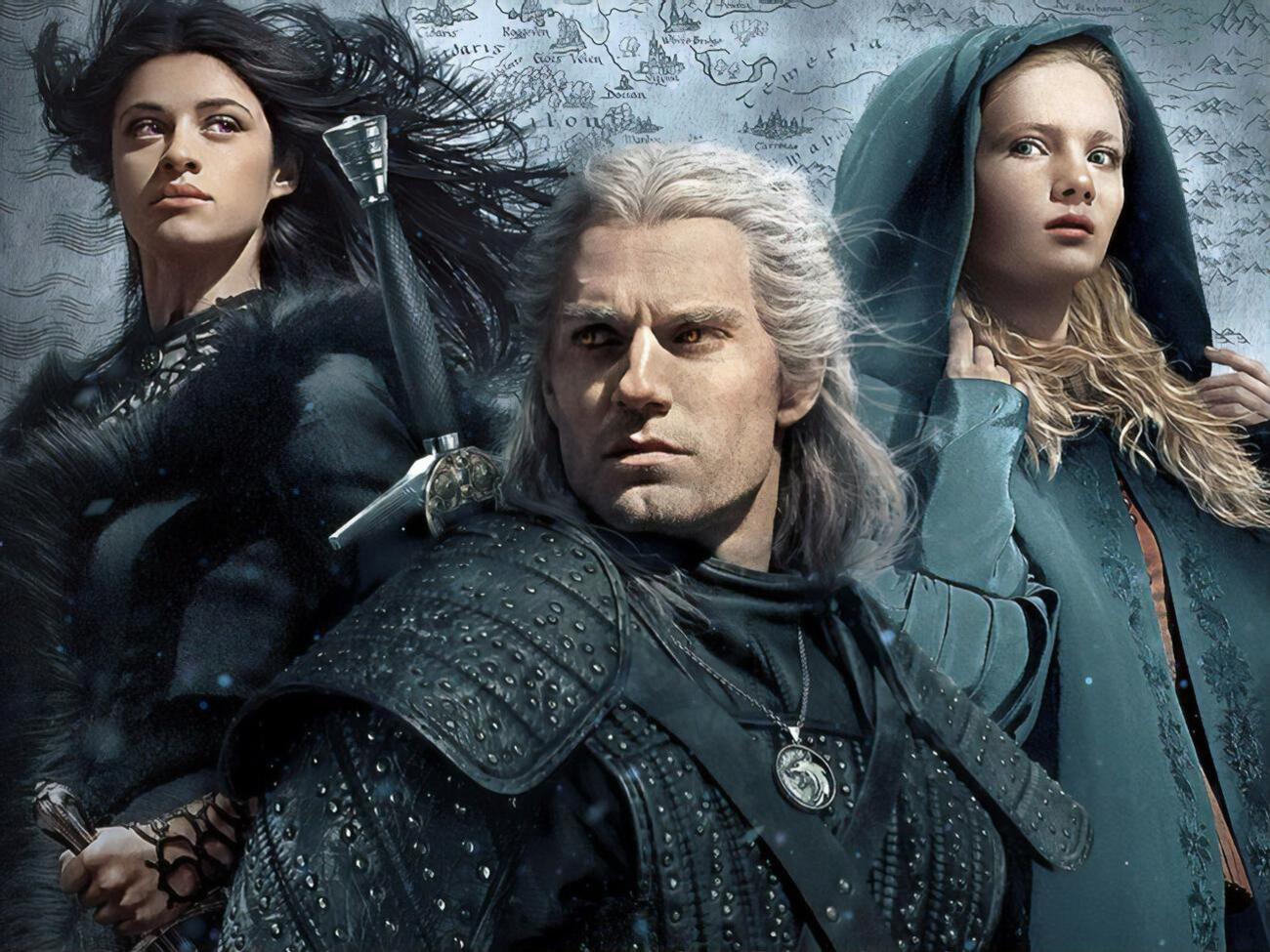 Главные герои "Ведьмака": колдунья Йеннифэр, ведьмак Геральт и принцесса Цирилла